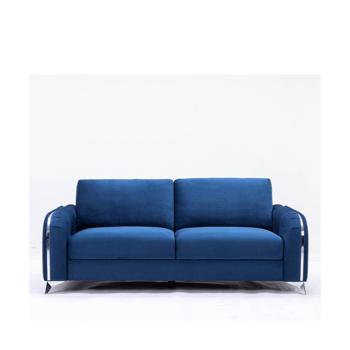 Acme Furniture 79" Wenona Sofa Blue Velvet - thumbnail 2