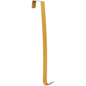 Northlight 14" Matte Gold Over the Door Christmas Iron Wreath Hanger - 1 of 4