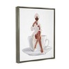 Stupell Industries Chic Coffee Teacup Woman Sipping Robe Sunglasses - 3 of 4