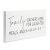 Stupell Industries Family Laughter Meals Memories Phrase, 17" x 7" - 3 of 4