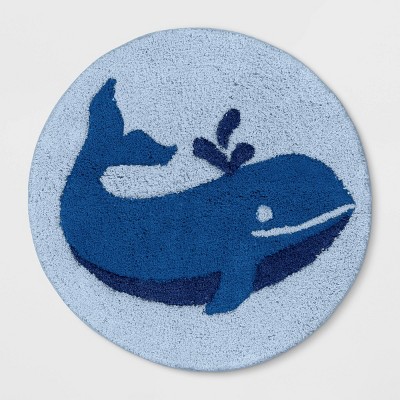 whale bath mat