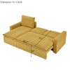 GDFStudio Ina Corduroy Storage L-Shape 90" Sofa Bed with Removable Cover - 3 of 4