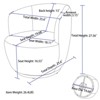 NicBex Swivel Barrel Chair Modern Accent Chair Armchair Comfy Chair Living Room Chair for Reading Room, Bedroom - 3 of 4