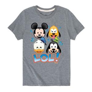 Boys' - Disney - Lol Emojis Short Sleeve Graphic T-Shirt - 1 of 4