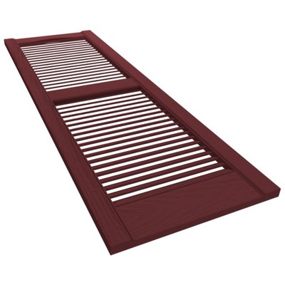 Bordeaux 63" x 14.5" Vinyl Louvered Shutters