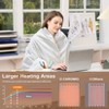 Electric Heated Throw Blanket with Waffle Texture, Soft Flannel, ETL Certified, 5 Heat Settings, Machine Washable, Auto Shut-Off 4 Hours - 2 of 4