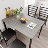 Dining Table for 4, Small Table and Chairs Set of 4, Dinette Set for4, Square Dinner Table Set, 5 Piece Kitchen & Dining Room Sets for Small Space - 2 of 4
