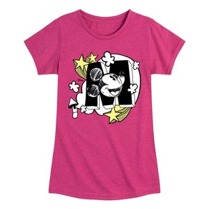 Girls' - Disney - Mickey Mouse in the Clouds Fitted Short Sleeve Graphic T-Shirt - 1 of 4