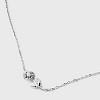 Sterling Silver Dainty Sunflower with Pearl Necklace - A New Day™: Cable Chain, Spring Ring Clasp, Polished Finish, 19" Length - 4 of 4