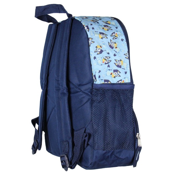 Mochila escolar Bluey de 14" para niños con diseños en relieve 3