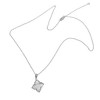 Adornia Rhodium Plated Flower White Mother of Pearl Necklace - 4 of 4