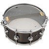 DW Collector's Series Satin Black Over Brass Snare Drum With Die Cast Hoops 14 x 6.5 in. Satin Black Over Brass - 3 of 4