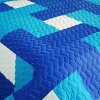 Slickblue 3PC Quilt Set, Hand-Stitched Patch Design, Full/Queen, Reversible, 100% TC Fabric, Multiple Color Options - 3 of 4