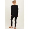 Pinkblush Black Brushed Knit Maternity Oversized Top and Legging Set - 4 of 4