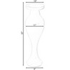 Uniquewise Large White Trumpet Design Modern Flower 32 Inch Tall Floor Vase - Contemporary Home Decor Accent for Living Room, Entryway, or Dining Room - 2 of 4