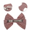 Unique Bargains Cute Rhinestones Bow Spring Hair Clips 1 Pc - 3 of 4