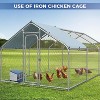 Zinc Alloy Chicken Nesting Box, 3/4 Hole Roll Away Egg Laying Box w/ Removable Tray, Wall Mount or Freestanding - 4 of 4