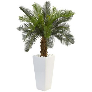 HomeStock  3 ft. Artificial Cycas Tree in Planter for Indoor/Outdoor - 1 of 4