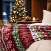 Lomsoe Christmas Throw Blanket, Soft Cozy Red Xmas Prints Theme Home Decor Flannel Blanket for Bed, Sofa, Couch and Gift. - 3 of 4