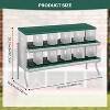 Coucheta Chicken Nesting Boxes - Available in Multiple Styles (Bracket Leg/Two-Tier/Wall Mount) & Compartments (6/8/10) for Easy Egg Collection. - 2 of 4