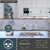 VAXCEL Milano LED Compatible Transitional Mini Pendant Ceiling Light Multi Color Art Glass - 2 of 4
