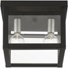 Livex Lighting Milford 2 - Light Flush Mount in  Black/Brushed Nickel - 2 of 4