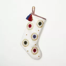 Starburst Holiday Stocking White - Opalhouse™ designed with Jungalow™