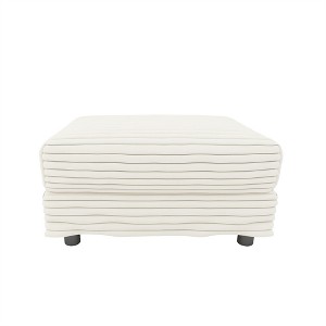 XINGHANZHENXUAN Plush Corduroy Ottoman, Multi-Functional Footstool for Living Room & Office - 1 of 4