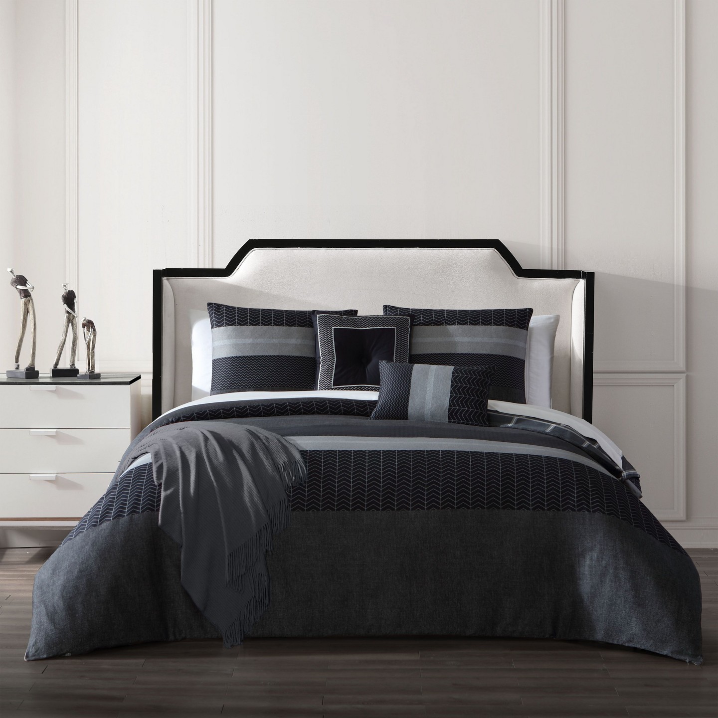 Постельное бельё Bebejan Kyle 100% Cotton Sateen 5 Piece Reversible Comforter Set, All Season Bedding Set — фото 3