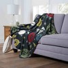 Warner Bros. Harry Potter House Ornaments Silk Touch Throw Blanket 50x60 Inches - 2 of 4