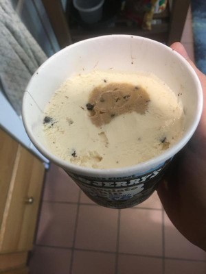 Ben & Jerry's Cookie Core Chocolate Chip Cookie Ice Cream - 1pt : Target