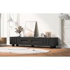 HDZNVF Modern TV Stand For TVs Up To 80 Inches, Entertainment Center With Glass Door, Black - 4 of 4