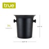 True Black Ice Bucket with Handles, Beverage Tub for Parties, Wine and Champagne Drink Bucket for Outdoor and Indoors Entertaining, 3 Liter, Black - 3 of 4
