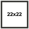 PosterPalooza | Square Antique Black Picture Frame - UV Acrylic, Foam Board Backing, Hanging Hardware - 2 of 4