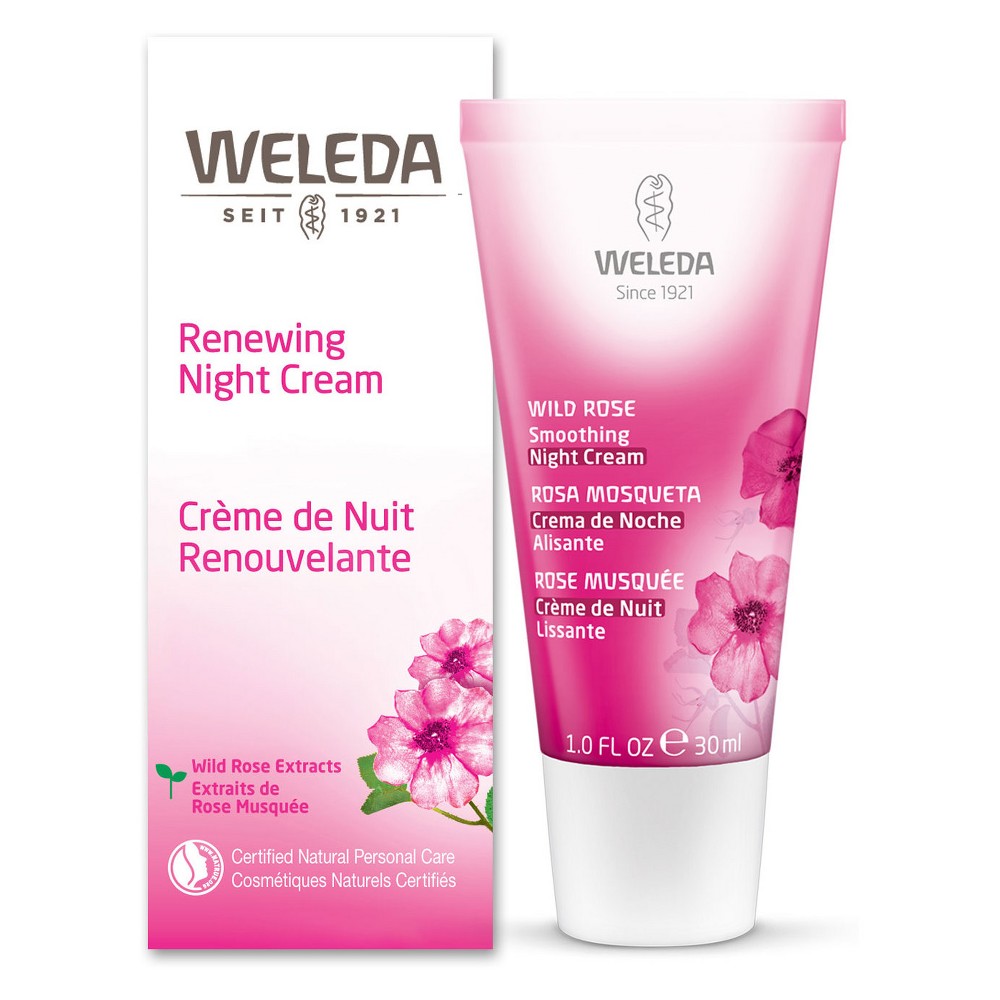 Weleda Renewing Night Cream, Wild Rose Extracts, 1.0 fl oz (30 ml)