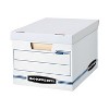 Bankers Box STOR/FILE Storage Box Letter/Legal Lift-off Lid White/Blue 12/Carton 00703 - 2 of 4