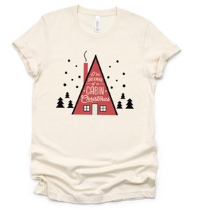 Simply Sage Market Women's Cabin Christmas Short Sleeve Graphic Tee - 1 of 3