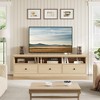 TV Stand for 75 Inch TV, Mid-Century Modern Entertainment Center with Storage Drawer, 70" TV Console with Open Shelves - 2 of 4