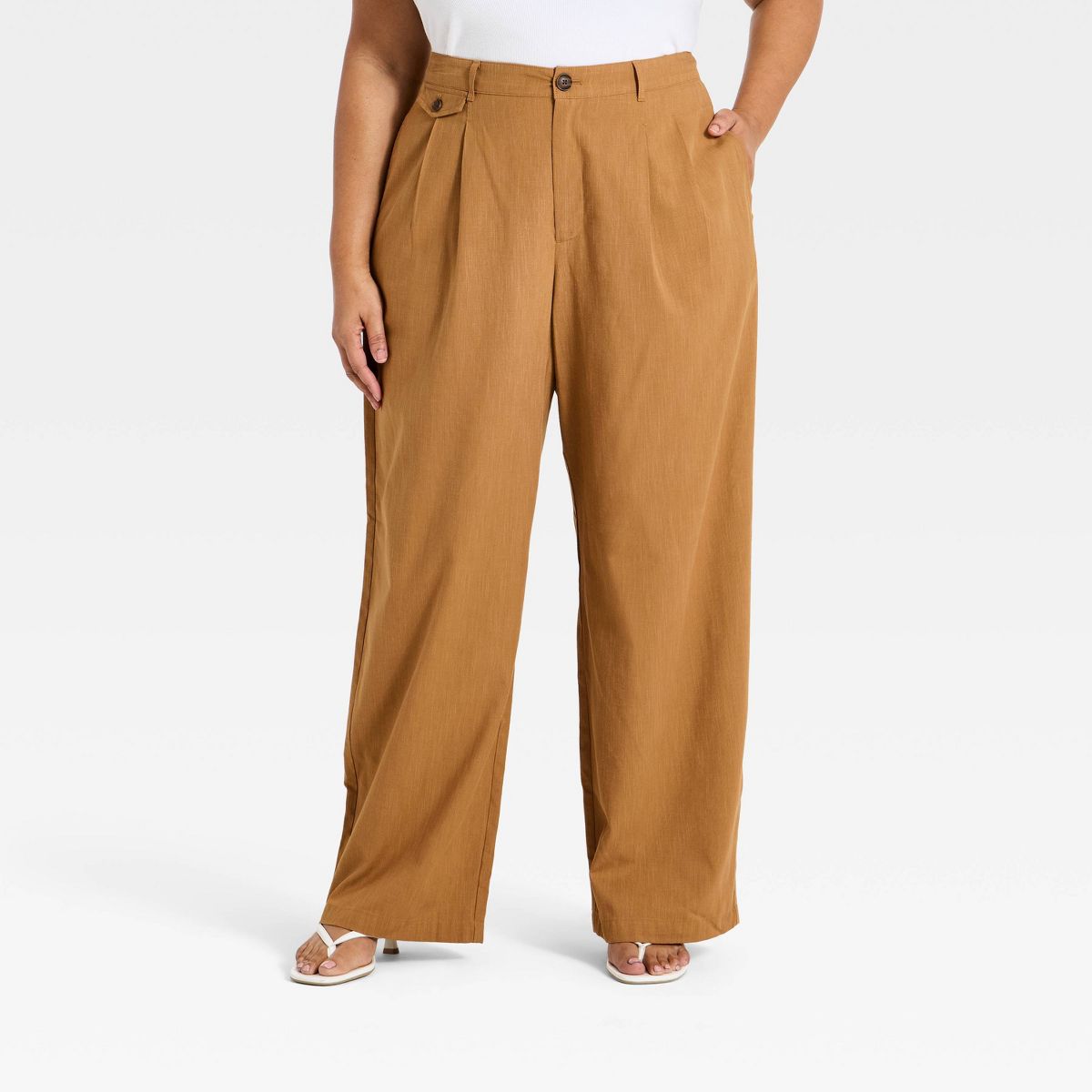 Women's Wide Leg Trouser Pants - A New Day™ - thumbnail 10