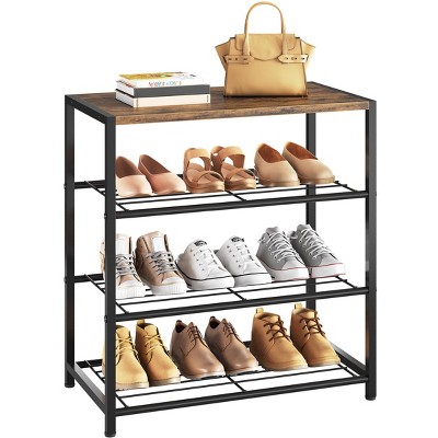 SUGIFT 4-Tier Free Standing Shoe Rack