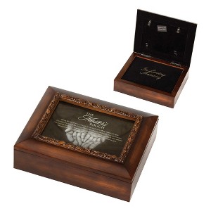 Dicksons A Master's Touch in Loving Memory Walnut Brown 10 x 8 Acrylic Decorative Box Urn - 1 of 1
