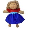Doll Clothes Superstore Red and Blue dress Compatible with Cabbage Patch Kid Dolls - 2 of 4