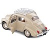 1956 Renault 4CV Beige Tourterelle with Roof Rack 1/18 Diecast Model Car by Solido - 4 of 4