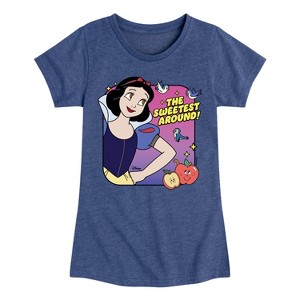 Girls' - Disney Princess - The Sweetest Around Fitted Short Sleeve Graphic T-Shirt - 1 of 4