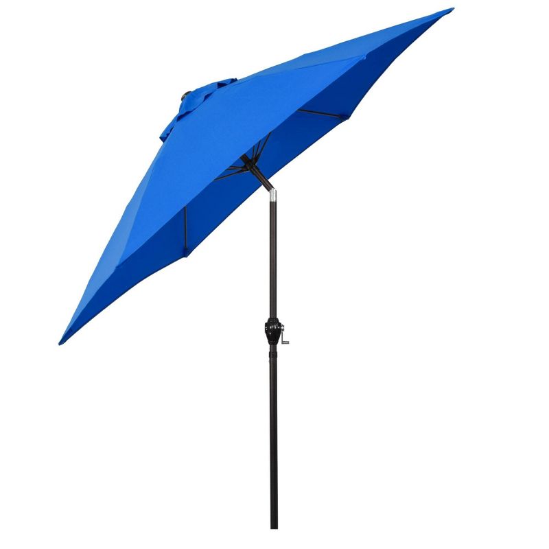 9&#39; x 9&#39; Aluminum Market Patio Umbrella with Crank Lift and Push Button Tilt Pacific Blue - Astella, 2 of 6