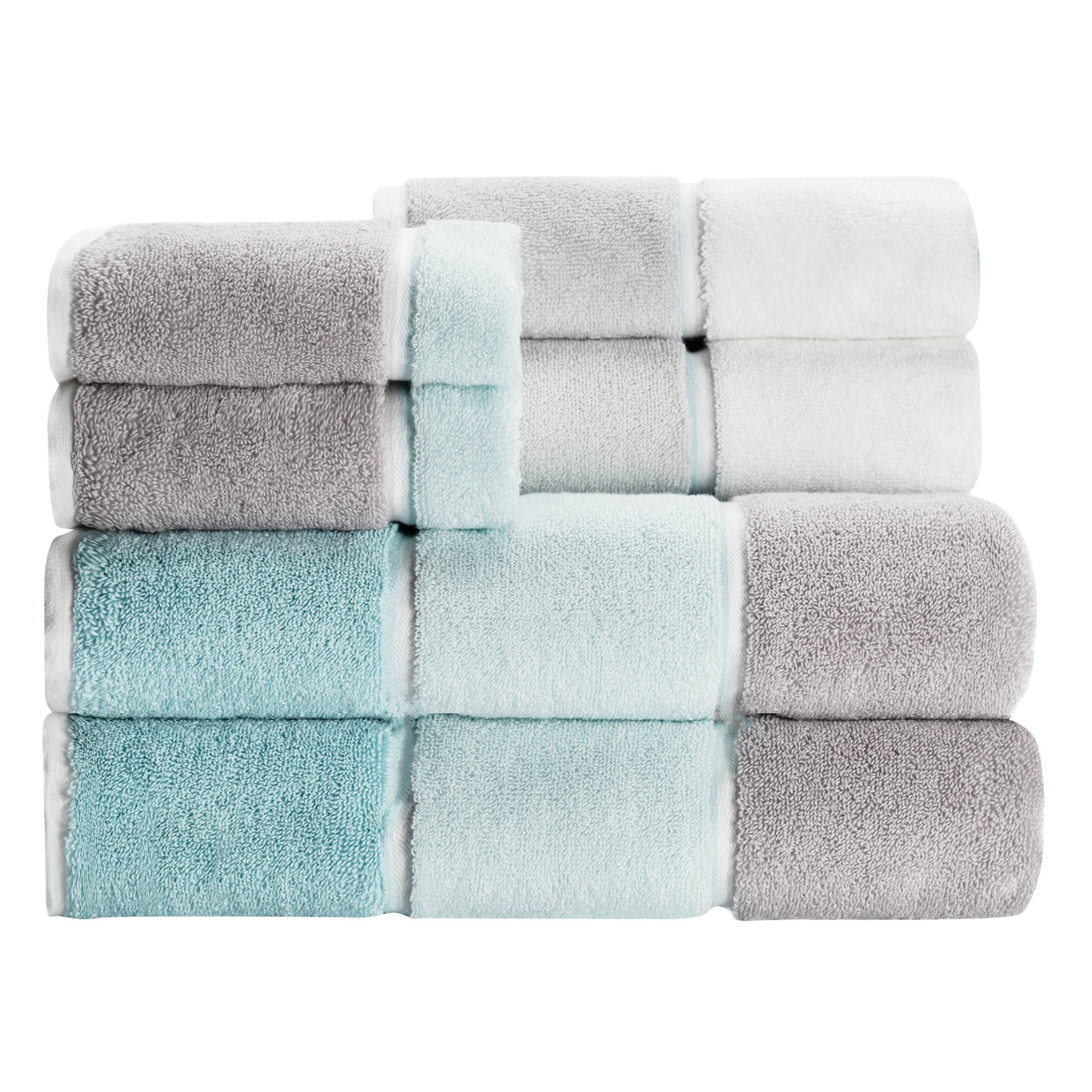 Caro Home Beacon 6-Piece Persian Perwinkle Towel Set, Persian Periwinkle