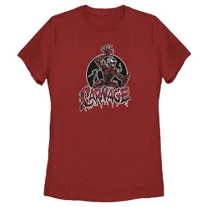 Women's Marvel Venom Carnage Circle T-Shirt - 1 of 3