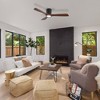TOBILI 52 Inch Ceiling Fan with Light,3 Light Walnut Solid Wood Blades,6-speed Reversible for Bed Room,Dining Room,Living Room - 3 of 4