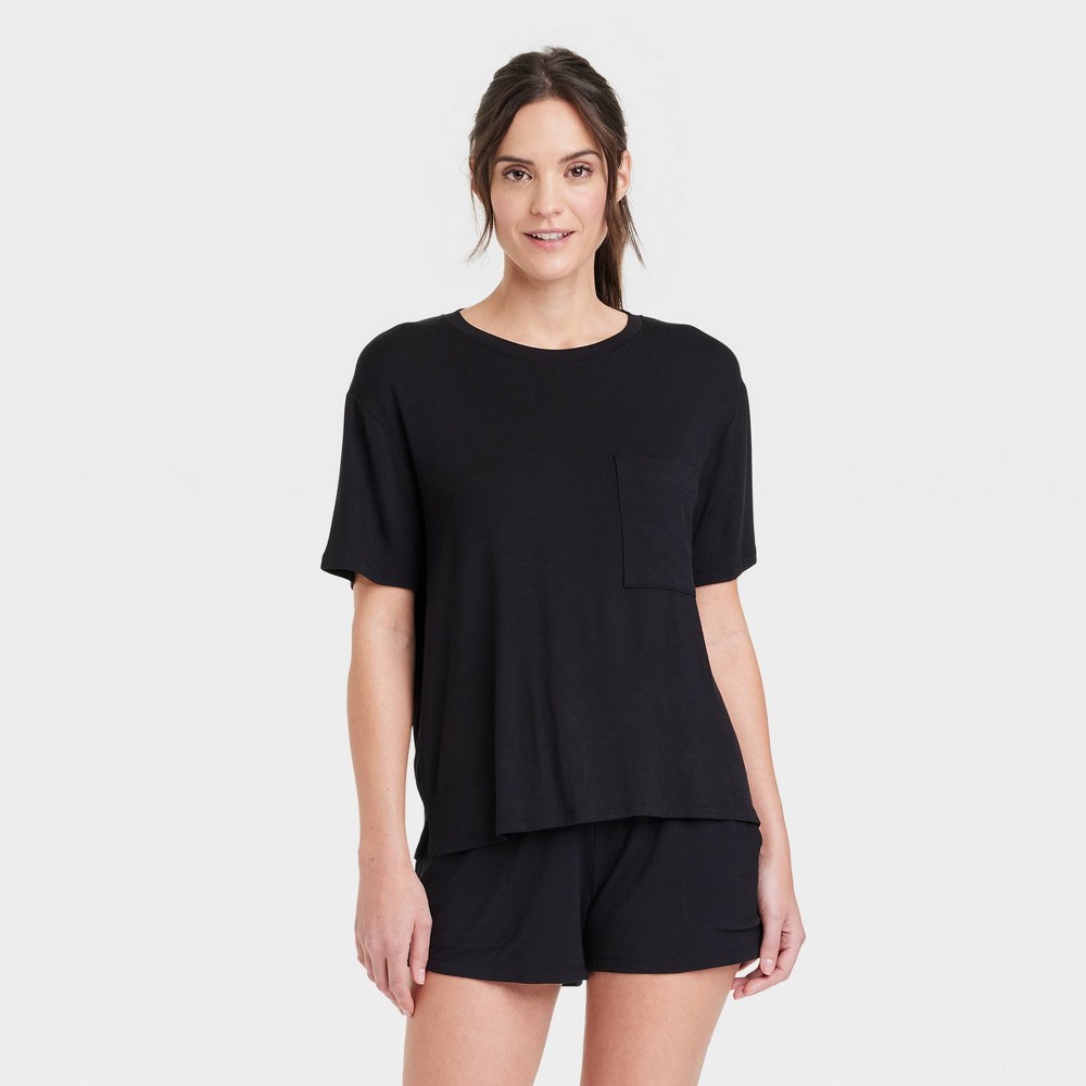 Women's Beautifully Soft Sleep T-Shirt - Stars Above™ Black XXL