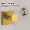 YAWWALK 4-Piece Bath Hardware Set, Includes Towel Bars, Toilet Paper Holder, and Towel Hook - 2 of 4
